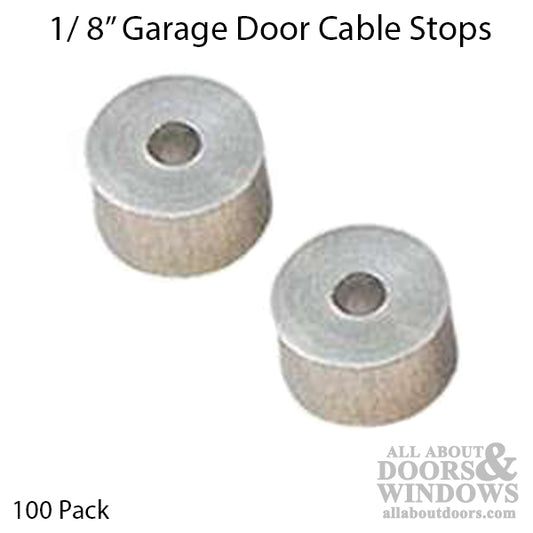 Garage Door Cable Stops 1/8" 100 Pack