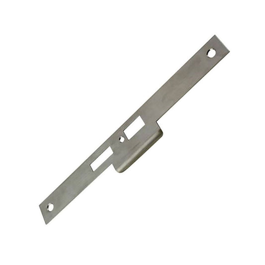 Strike Plate, Latch and Deadbolt, Left Hand - Stainless Steel