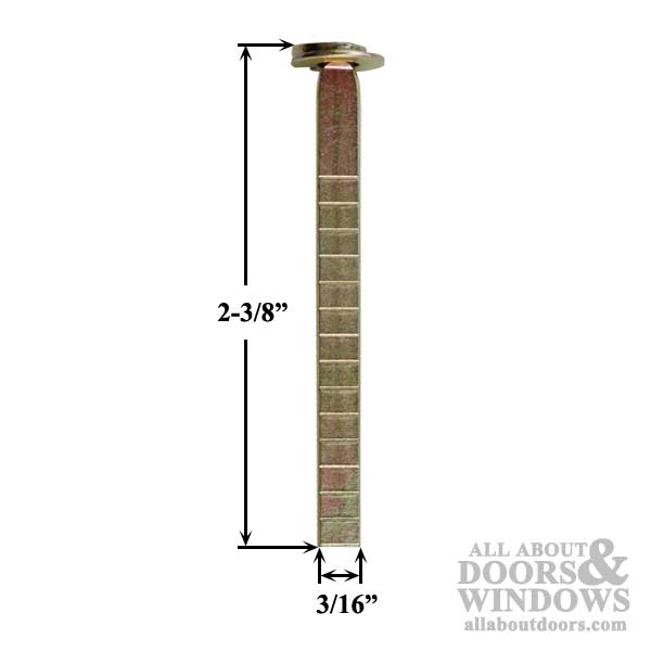 Replacement Cylinder Tail Piece with Break Off Tabs 60mm Length - Replacement Cylinder Tail Piece with Break Off Tabs 60mm Length