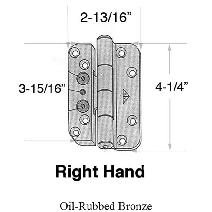 Discontinued - Andersen 1992-2005 Hinge, Right Hand -  Oil Rubbed Bronze - Discontinued - Andersen 1992-2005 Hinge, Right Hand -  Oil Rubbed Bronze