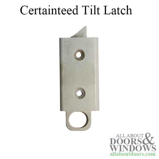 Certainteed Tilt Latch,  Surface mount, 1-1/4 screw holes  - White