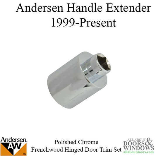 Handle extender for Andersen Frenchwood trim sets - Polished Chrome