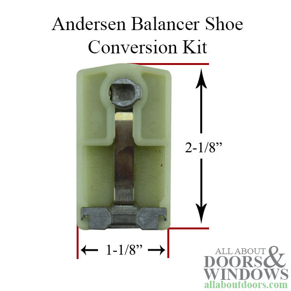 Andersen Perma-Shield Narroline Balancer Shoe Conversion Kit - Andersen Perma-Shield Narroline Balancer Shoe Conversion Kit