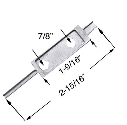 Pivot Bar, 2-15/16 Coronet Tilt Window - Zinc Die Cast - SEE NOTES - Pivot Bar, 2-15/16 Coronet Tilt Window - Zinc Die Cast - SEE NOTES