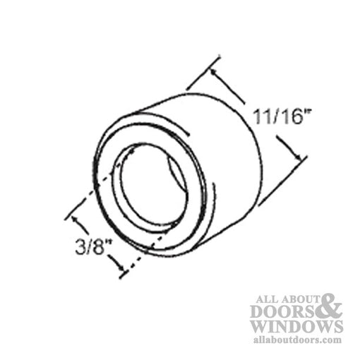 Support bushing for center of coil spring - White - Support bushing for center of coil spring - White