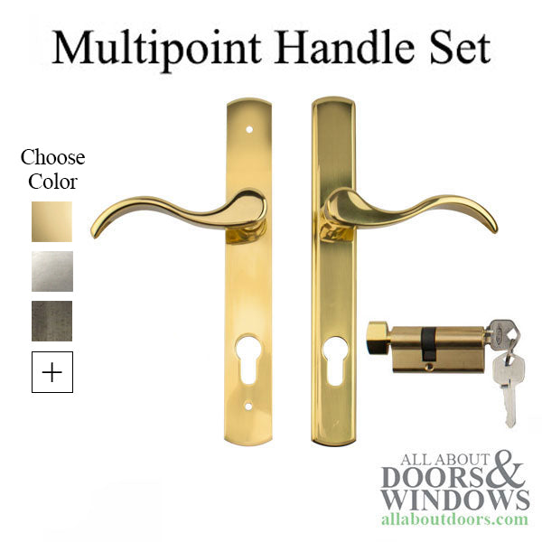 Multipoint Lock Handle Set Trim for Larson Elegance Storm Door - Multipoint Lock Handle Set Trim for Larson Elegance Storm Door