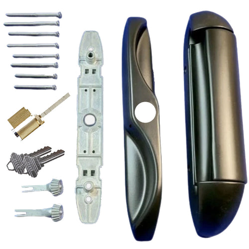 Assa Abloy INTUITION® Keyed Push Pull Sliding Door Lock Handle Set - Assa Abloy INTUITION® Keyed Push Pull Sliding Door Lock Handle Set