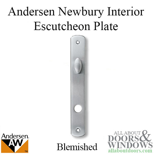 Blemished Newbury Active Interior Escutcheon Plate - Brushed Chrome