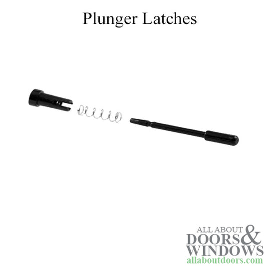 Spring Loaded Plunger Latch 1-1/2" Black 25 Pack