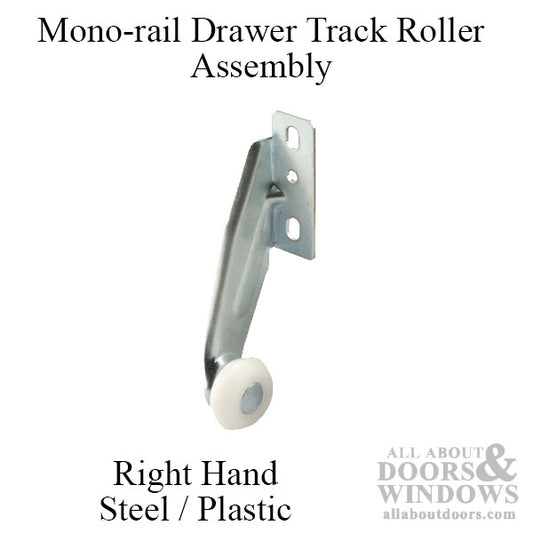 Roller Assembly, Monorail, 13/16 Inch Diameter, 2 Pack - Right Hand