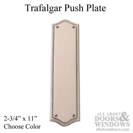 Trafalgar Push Plate 2-3/4" x 11"