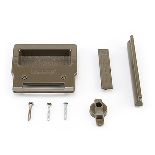 Andersen Sliding Screen Handle and Lock Kit - Stone - Andersen Sliding Screen Handle and Lock Kit - Stone