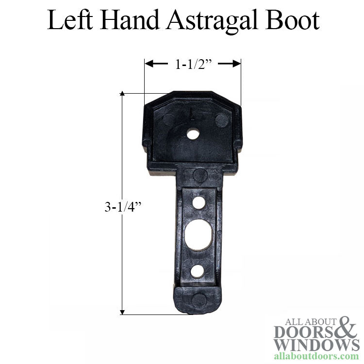 Left hand astragal boot - Left hand astragal boot