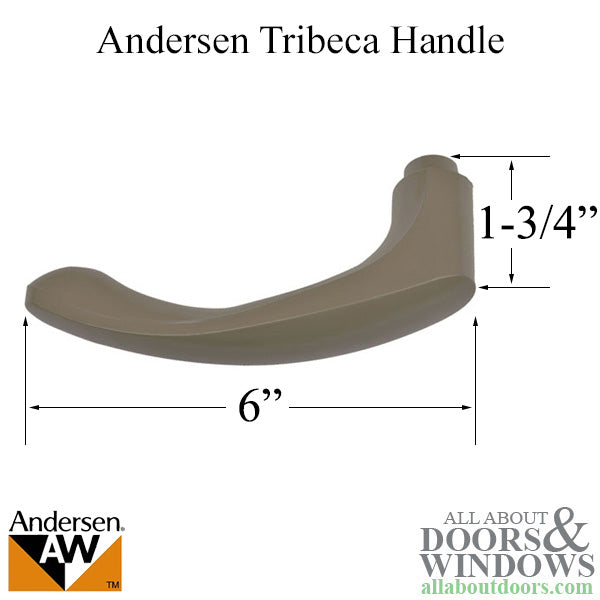 Andersen Tribeca Handle, Left Hand - Stone - Andersen Tribeca Handle, Left Hand - Stone