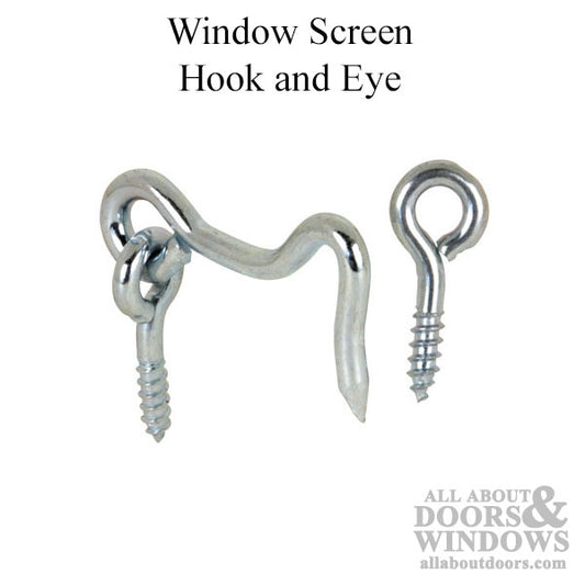 Window Screen Hook and Eye, 1-1/2 inch