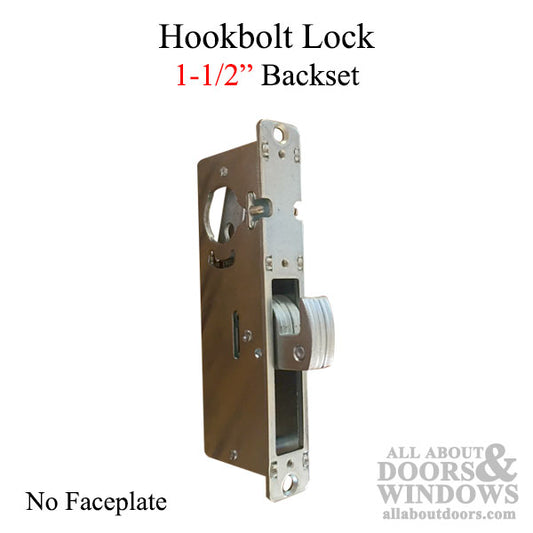 Hookbolt Latch, 1-1/2" Mortise Lock, - No Face plate