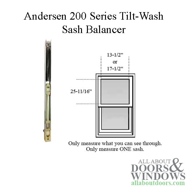 Andersen 200 Series Tilt-Wash Double Hung Sash Balancer - M650 - Andersen 200 Series Tilt-Wash Double Hung Sash Balancer - M650