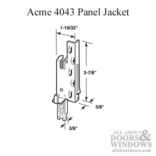 Discontinued - Panel Jacket, Bottom Guide,  L & R - Acme No. 4043 - Discontinued - Panel Jacket, Bottom Guide,  L & R - Acme No. 4043