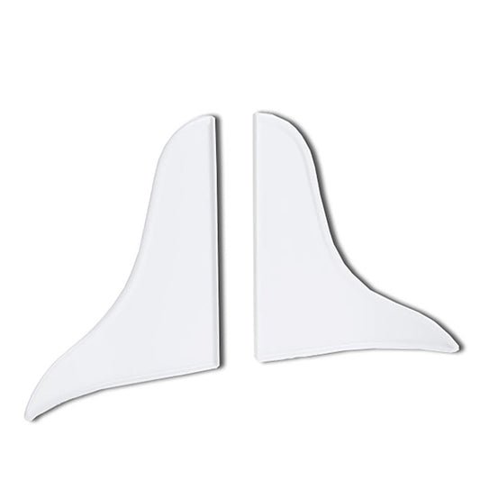 Curved Splash Guard for Bathtubs White