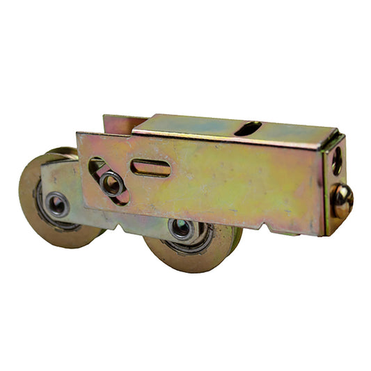 Sliding Door Roller With Steel Plain Back Housing 1.25 Inch Steel Wheels