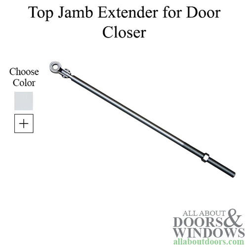 Top Jamb Extender for Commercial Door Closer, Choose Color - Top Jamb Extender for Commercial Door Closer, Choose Color