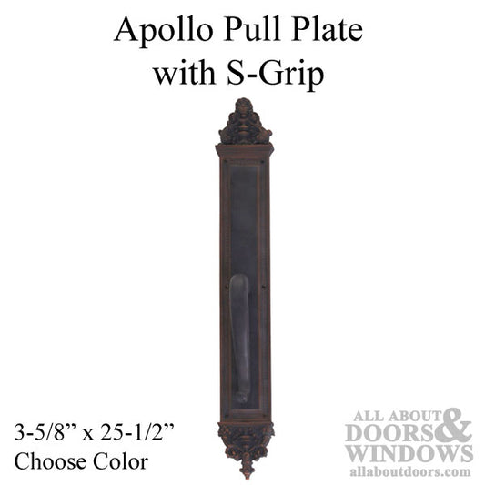 Apollo Pull Plate with S-Grip Pull 3-5/8" x 25-1/2"