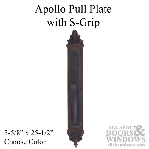 Apollo Pull Plate with S-Grip Pull 3-5/8