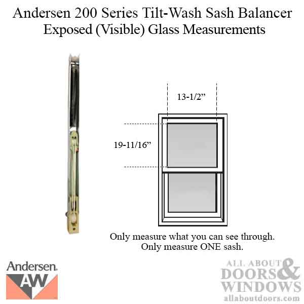 Andersen 200 Series Tilt-Wash Double Hung Sash Balancer - M440 - Andersen 200 Series Tilt-Wash Double Hung Sash Balancer - M440