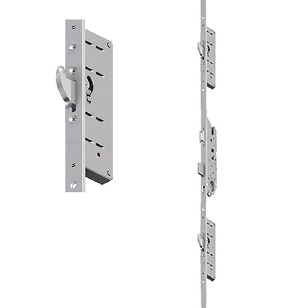 Hoppe Key Operated Multipoint Lock 1-¾ Inch Backset Doors 73.62-85.43 Inch Egress Panic Function - Hoppe Key Operated Multipoint Lock 1-¾ Inch Backset Doors 73.62-85.43 Inch Egress Panic Function