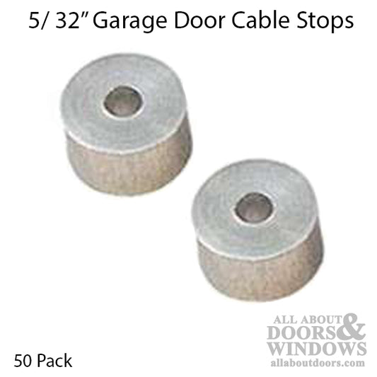 Garage Door Cable Stops 5/32" 50 Pack