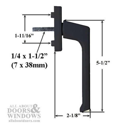 Tilt & Turn Dirigent-F Inside Handle, 7 x 38mm Spindle