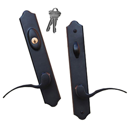 True Elegance 8" Arch Active Keyed Handle Hardware Hinged Door