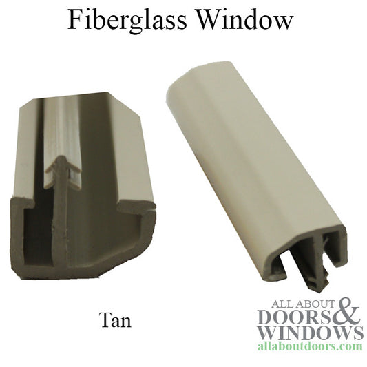 3"  Fiberglass Window - Tan