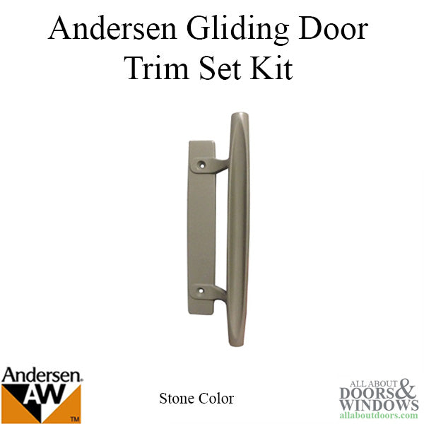 Andersen Gliding Door Reachout Lock and Handleset Kit - Stone - Andersen Gliding Door Reachout Lock and Handleset Kit - Stone