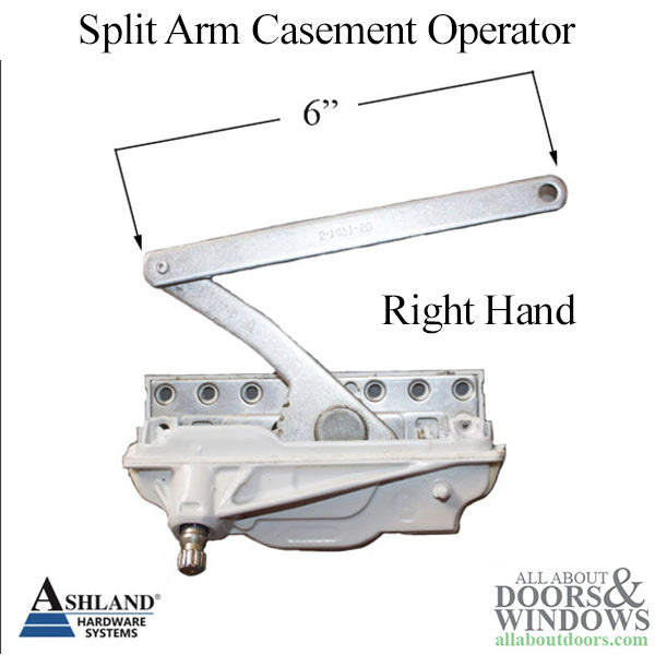 Ashland Optima Dyad, Split Arm Casement Operator, 6-1/16