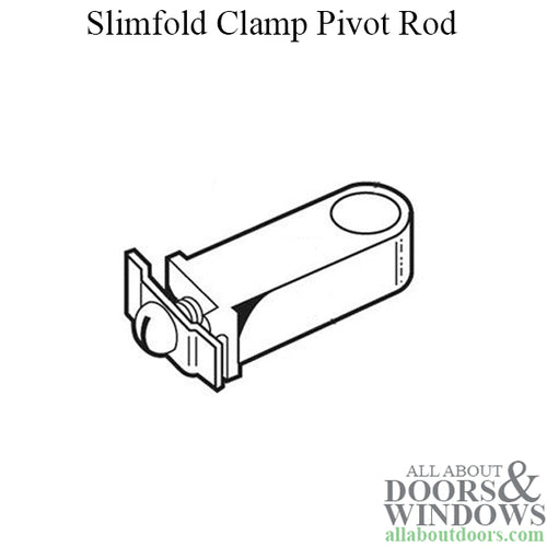 Slimfold Clamp, Pivot Rod , Metal bi-fold Door - Long - Slimfold Clamp, Pivot Rod , Metal bi-fold Door - Long