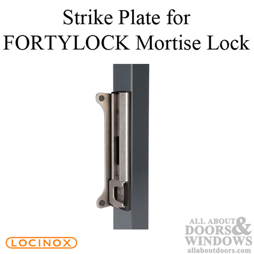 Surface-Mounted Stainless Steel Strike for FORTYLOCK Mortise Locks - Surface-Mounted Stainless Steel Strike for FORTYLOCK Mortise Locks