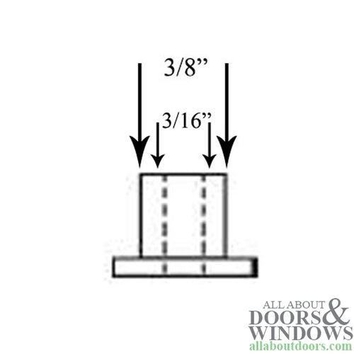 Closet Bi Fold Door Cap Nylon - Closet Bi Fold Door Cap Nylon