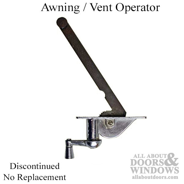 Discontinued - Operator, Awning or Vent, 2-15/16 inch, 5 inch Arm - Discontinued - Operator, Awning or Vent, 2-15/16 inch, 5 inch Arm