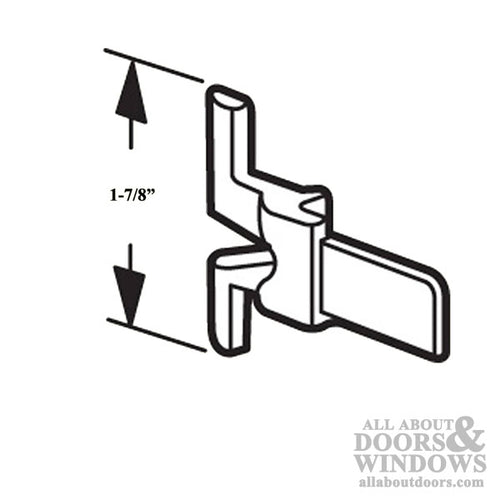 Non-Handed Plastic Latch for Sliding Screen Door - Offwhite - Non-Handed Plastic Latch for Sliding Screen Door - Offwhite