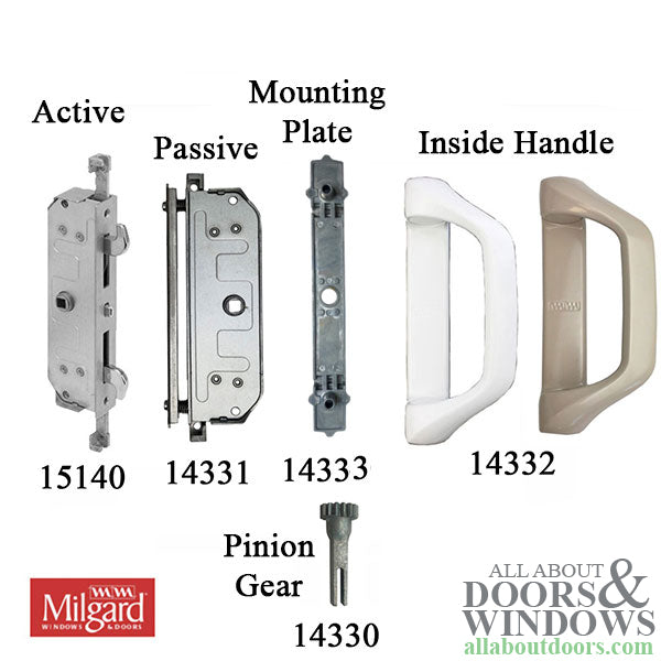 Milgard Mounting Plate for Push Pull Handleset - Milgard Mounting Plate for Push Pull Handleset