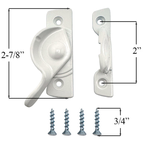 Andersen Sash Lock and Lock Keeper - 400 Series - White - Andersen Sash Lock and Lock Keeper - 400 Series - White