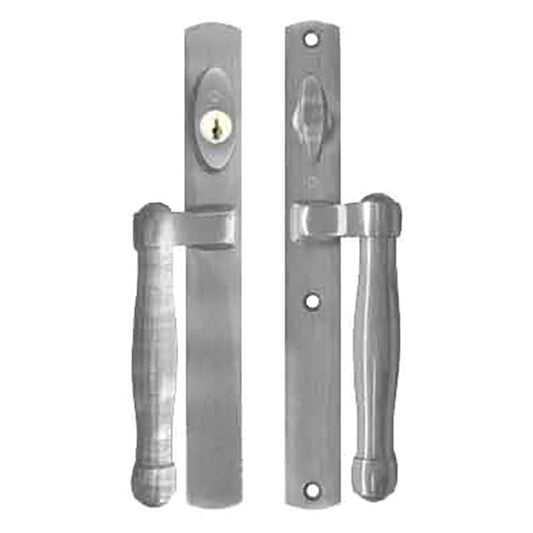 Hoppe HLS 9000 Sliding Door Handle Set M574/2165N Active Keyed Satin Nickel