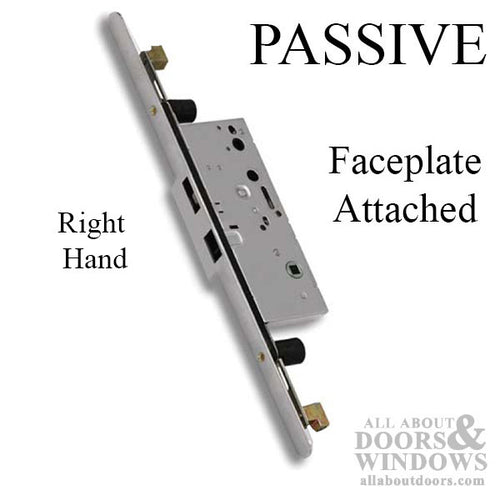 Passive Lock for Concealed Rod 70/92, Right Hand, Radius Faceplate Attached - Passive Lock for Concealed Rod 70/92, Right Hand, Radius Faceplate Attached