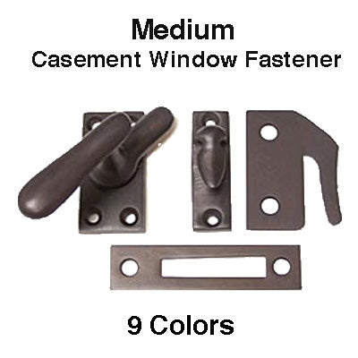 Casement Window Fastener, Medium Sash  & Cabinet Lock - Choose Color