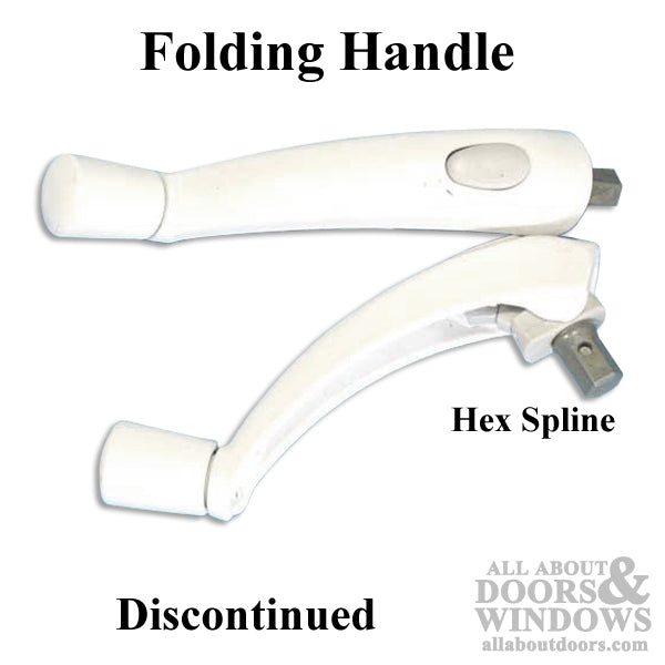 Roto Pro Drive folding crank handle  button  awning casement windows G1 White - Roto Pro Drive folding crank handle  button  awning casement windows G1 White