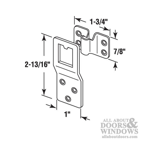 Window Screen Top Hanger for Wood Framed Windows - Window Screen Top Hanger for Wood Framed Windows