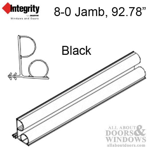 Integrity by Marvin Hinged Door Jamb Weatherstrip Black