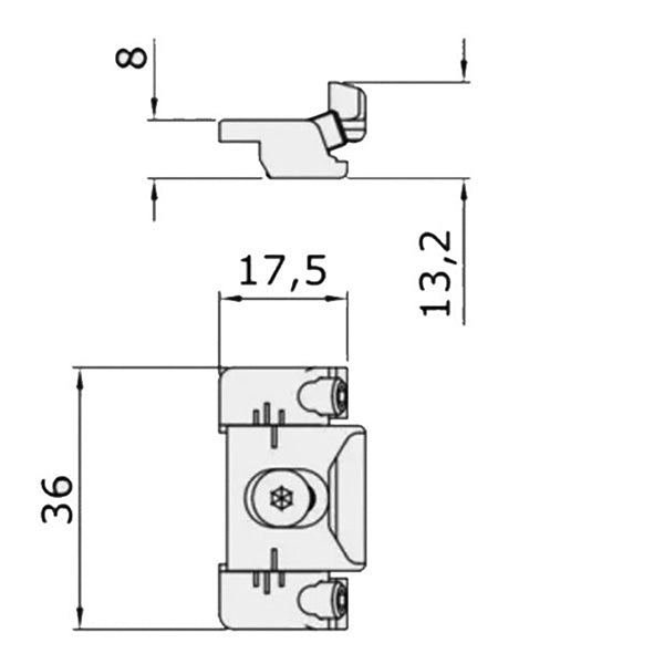 Savio Adjustable Keeper Strike for Windows or Doors - Savio Adjustable Keeper Strike for Windows or Doors