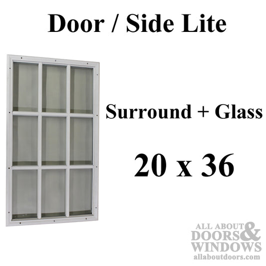 Therma-Tru 20 x 36 x 1/2 with Glass Included - 9  LITE